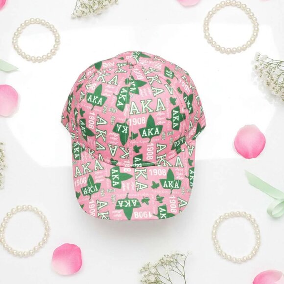 AKA Sorority Pride Graphic Print Baseball Hat - Picture 2 of 5